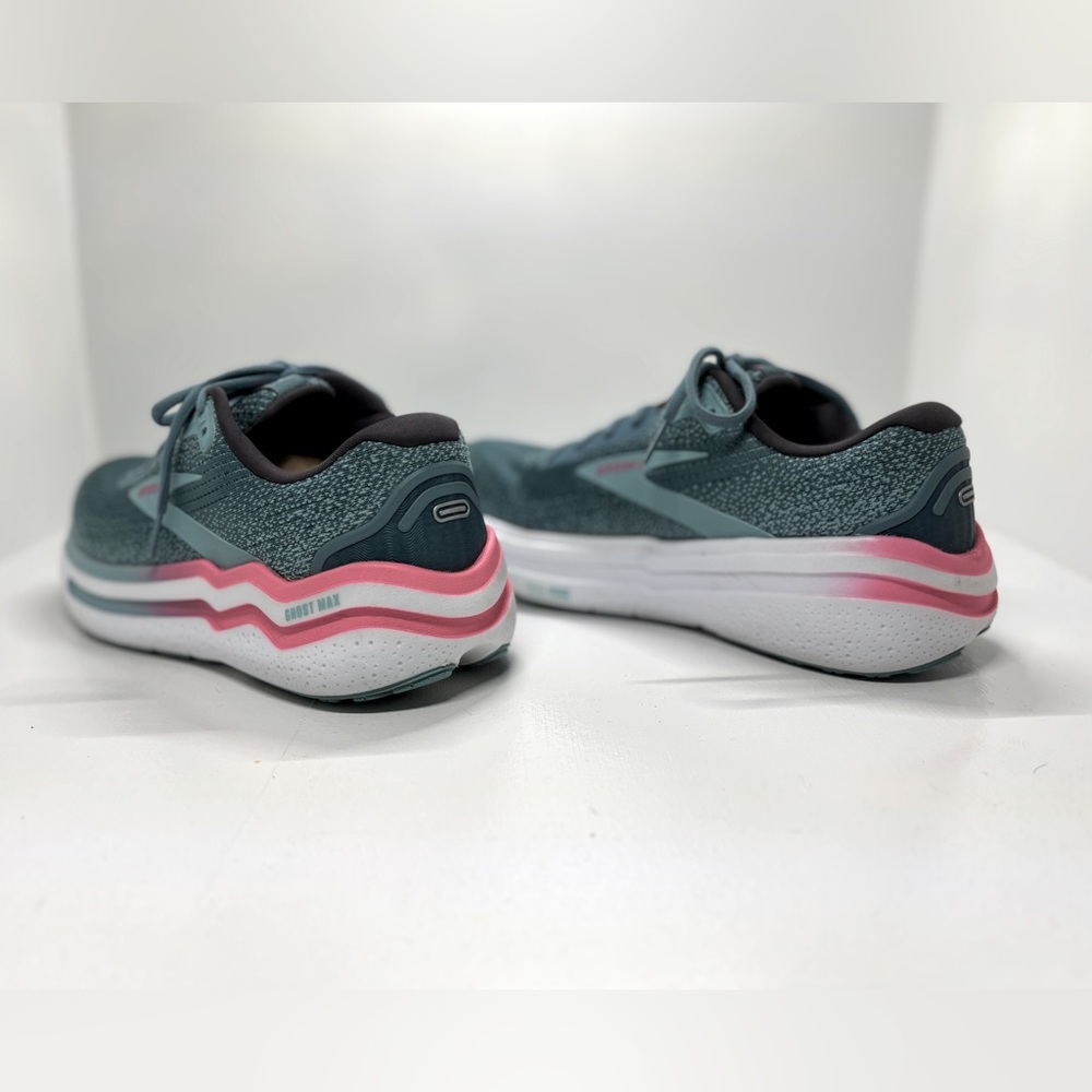 Brooks Ghost Max 2 Women's Athletic Shoes - Teal and Pink size 9.5 - Picture 4 of 10